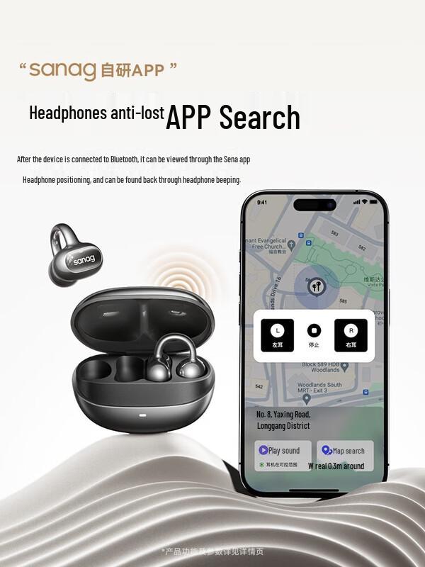 SANAG S8S AI Translation Open-Ear Bluetooth Headset
