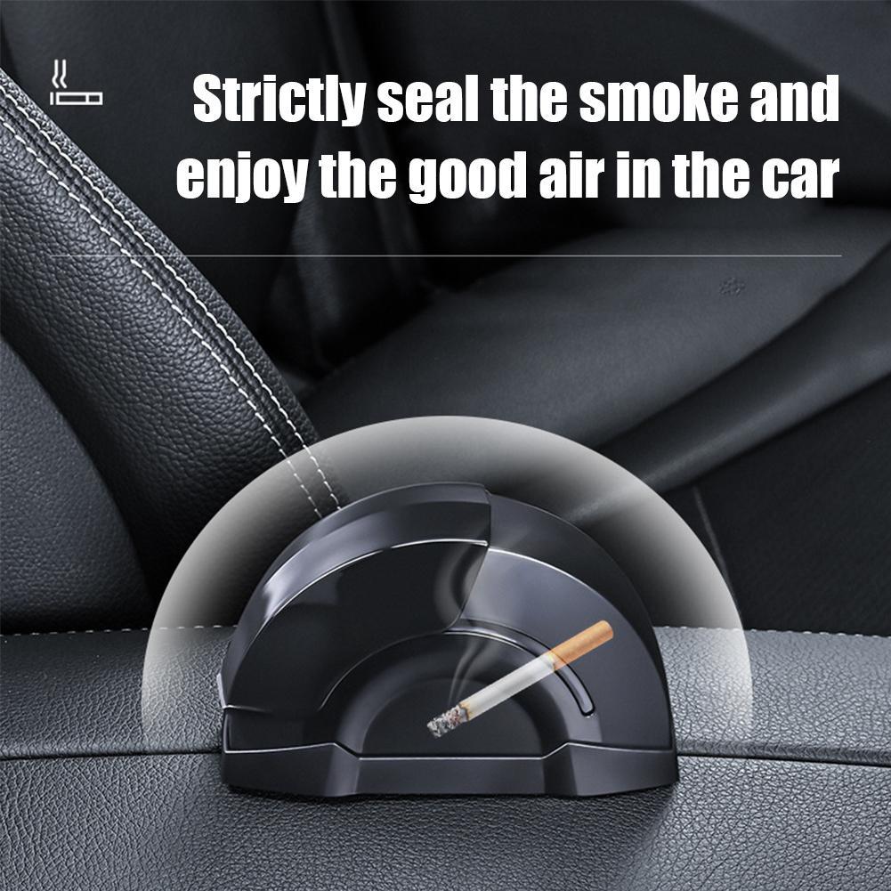 Car Door Ashtray Portable Cigarette Holder with Lid Removable Liner Ashtray