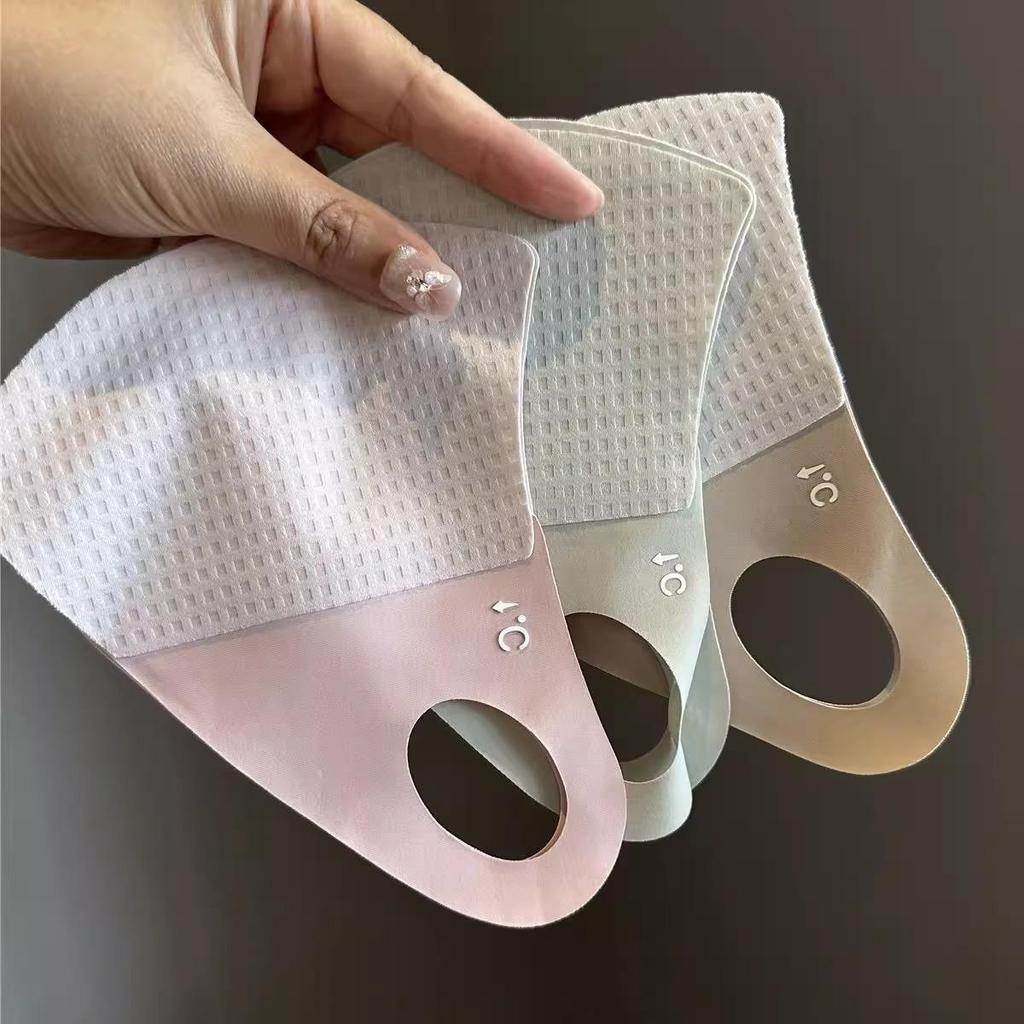 Newcomer 0.01 Ice Silk Waffle Masks: Women's UV Protection Summer Scarves