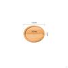Pot Drainage Tray Multiple Shapes Bamboo Waterproof Round Plant Saucer for Indoor,