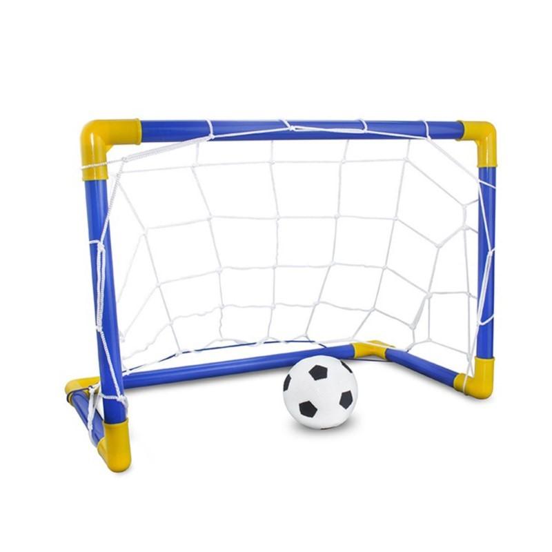 Mini skládací dětský vnitřní/venkovní odolný fotbalový tréninkový sportovní herní set přenosná fotbalová síť branka set dětský dárek
