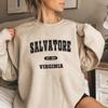 Vampire Diaries Mystic Falls Salvatore Sweatshirt Unisex Casual Graphic Hoodie Long Sleeve Pullover Women Hoodies