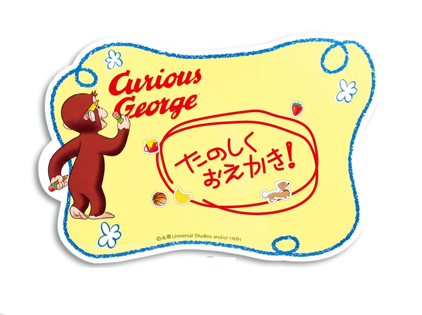 Onoue Man Curious George Magnetic Drawing Sheet