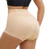 High Waist Lace Trim Tummy Control Shaping Panties Butt Lifter Compression Shapewear Underwear for Women