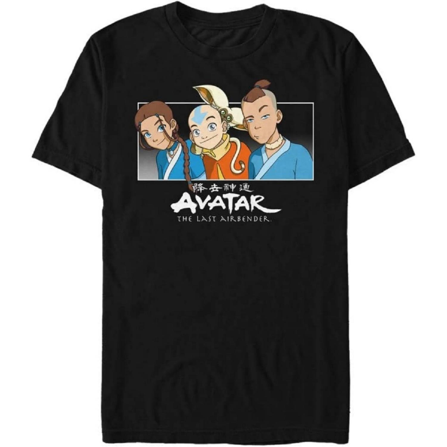 Nickelodeon Большие и Высокие Аватар: Легенда об Аанге Время Воздуха Мужские Топы Футболка с Коротким Рукавом S