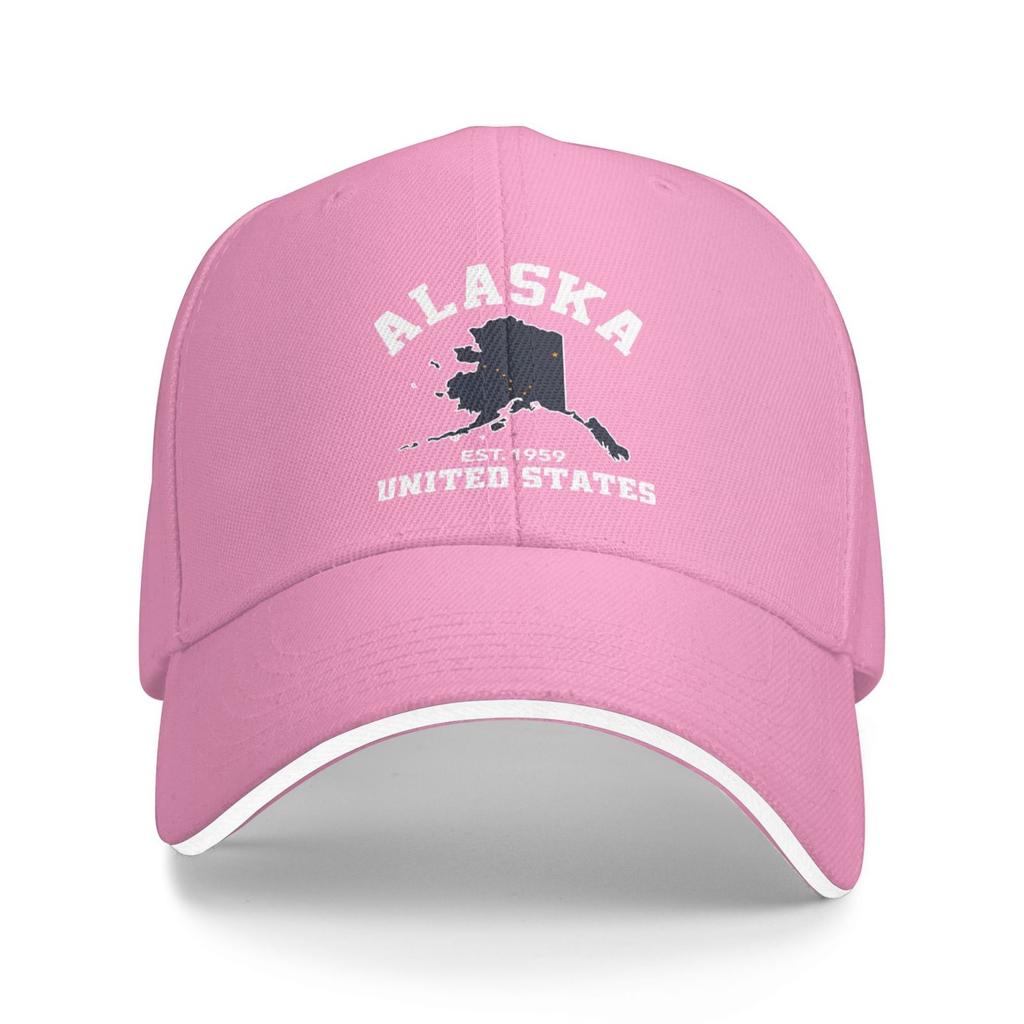 Alaska Est 1959 Patriotic Flag Men Baseball Cap Women Adjustable Sun Summer Dad Golf Trucker Hat