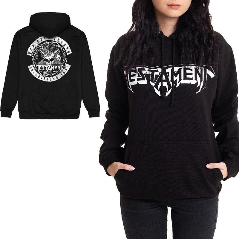 Gothic Skull Print Men's Hoodies Pullover Autumn Casual Clothes Women Tops Outdoor Street Sweatshirts