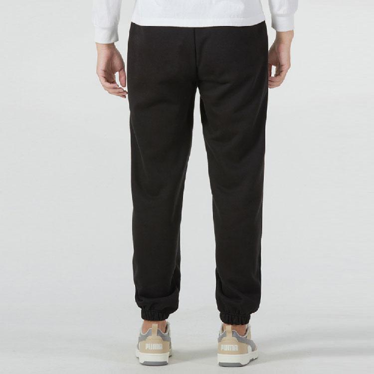 Puma Solid Color Casual Mid-Rise Knitted Sports Pants Men Bottoms Black 625298-01