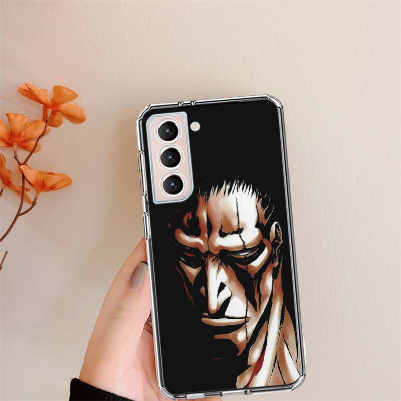 BLEACH Zaraki Kenpachi Clear Phone Cases for Samsung S26 Ultra Galaxy S25 Edge S24 S23 FE S21 Plus S20 S22 S10 Cover Patterned C