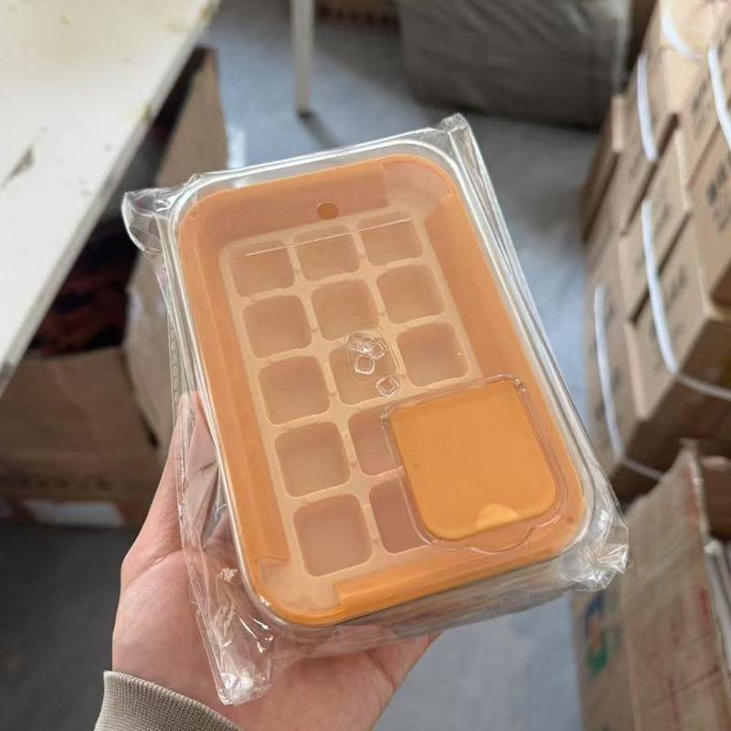 Ice Tray Mold Household Whiskey Reusable Ice Cubes Press For Quick Ice Release Ice-Making Storage Box Freezing Ice Cubes