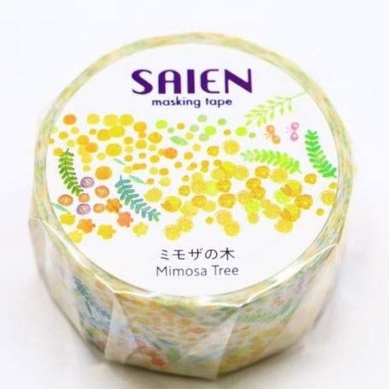 Kamizo Saisen Masking Tape Washi 20 mm Mimosa Wood