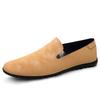 Men's Shoes 2025 Summer New Men's Simple Style Versatile Comfortable Casual Leather Shoes Soft Sole Non-slip Foot Driving Shoes