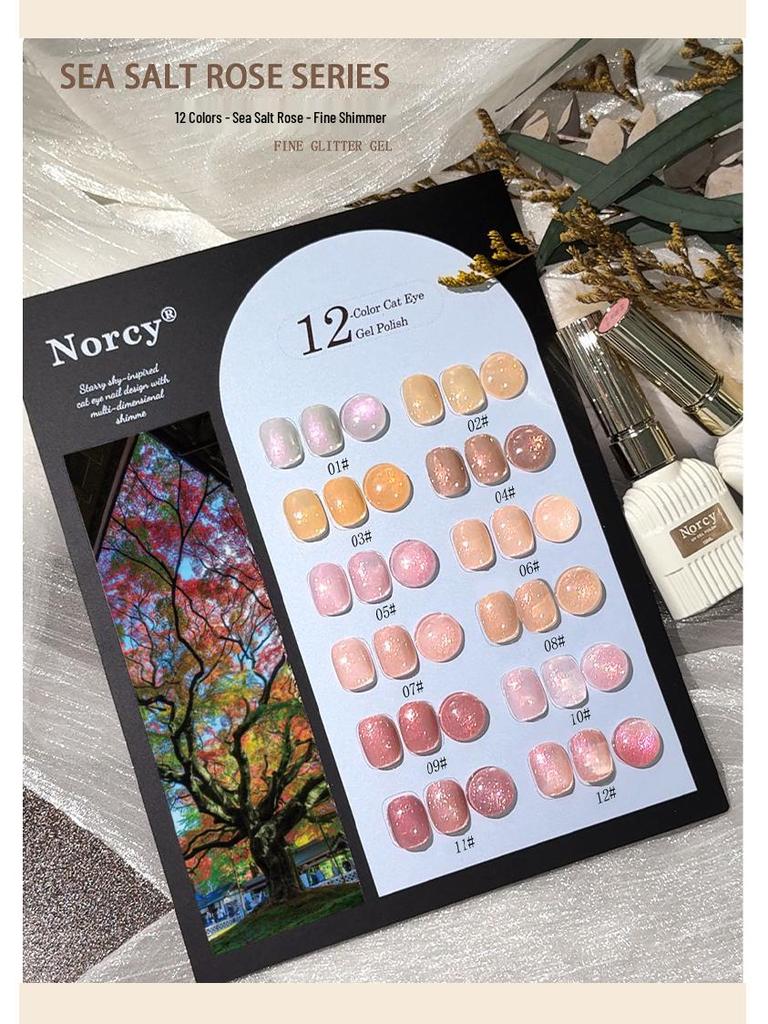 2025 Versatile Iridescent Pearlescent Glitter Nail Gel - High Density Super Sparkle for Nail Art