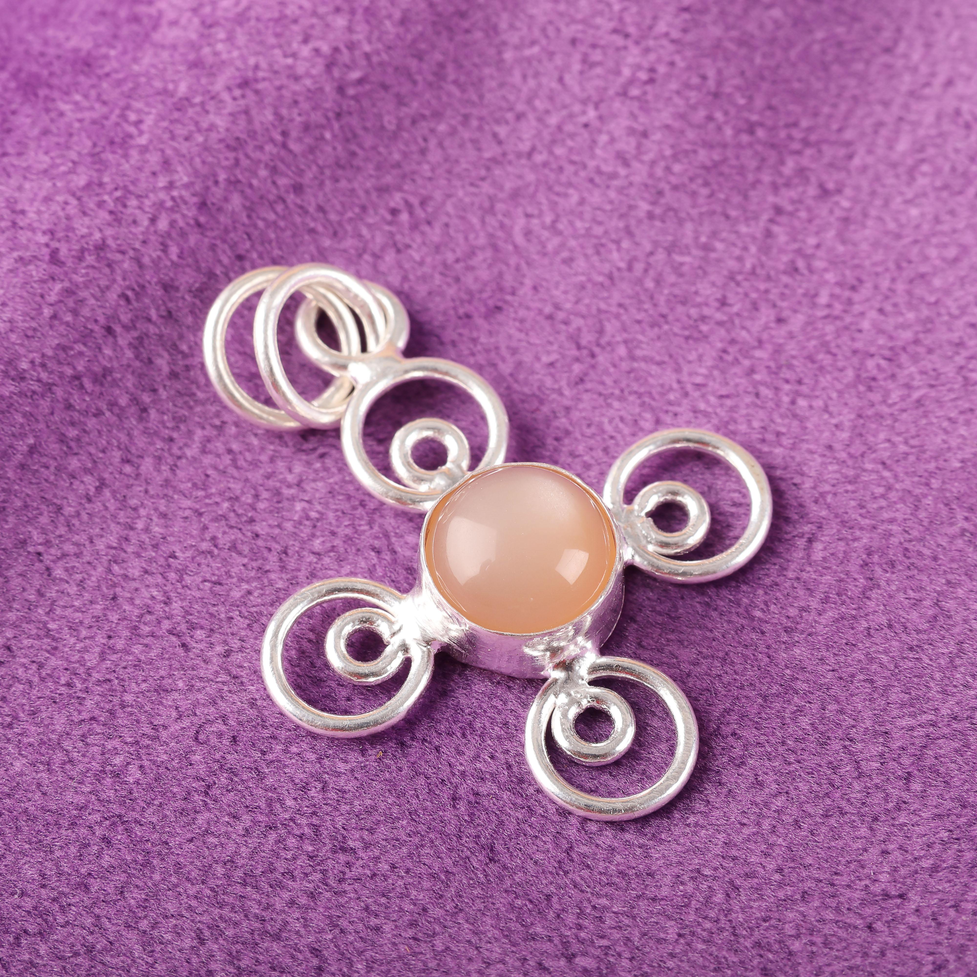 

Украшения из драгоценного камня Персиковый Лунный камень, Подвеска из стерлингового серебра 925 пробы, Замечательная серебряная подвеска ручной работы, Духовные украшения для свадебного подарка 1.57 Inches персиковый