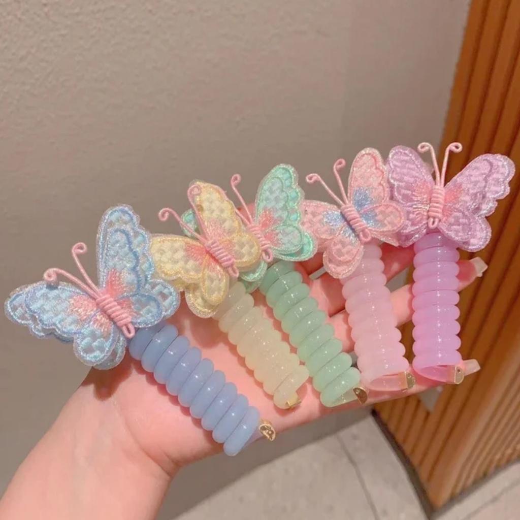 Butterfly Phone Hair Kid Hair Tie Hair Headband