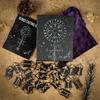 Karty Tarota Wygrawerowane Magiczne Symbole Runy Torba Etui 24szt Karty Run 1szt Pusta Runa Wygrawerowane Karty dla Wglądu i Zabawy