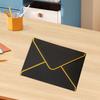 10Pcs Hot Stamping Envelope Golden Border Blanks V-Flap Design Envelope Greeting Cards Invitations Notes Envelopes