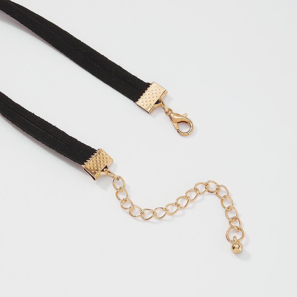 Tooxika Glass Diamond Temperament Double Layer Collarbone Chain Retro Short Personalised Necklace