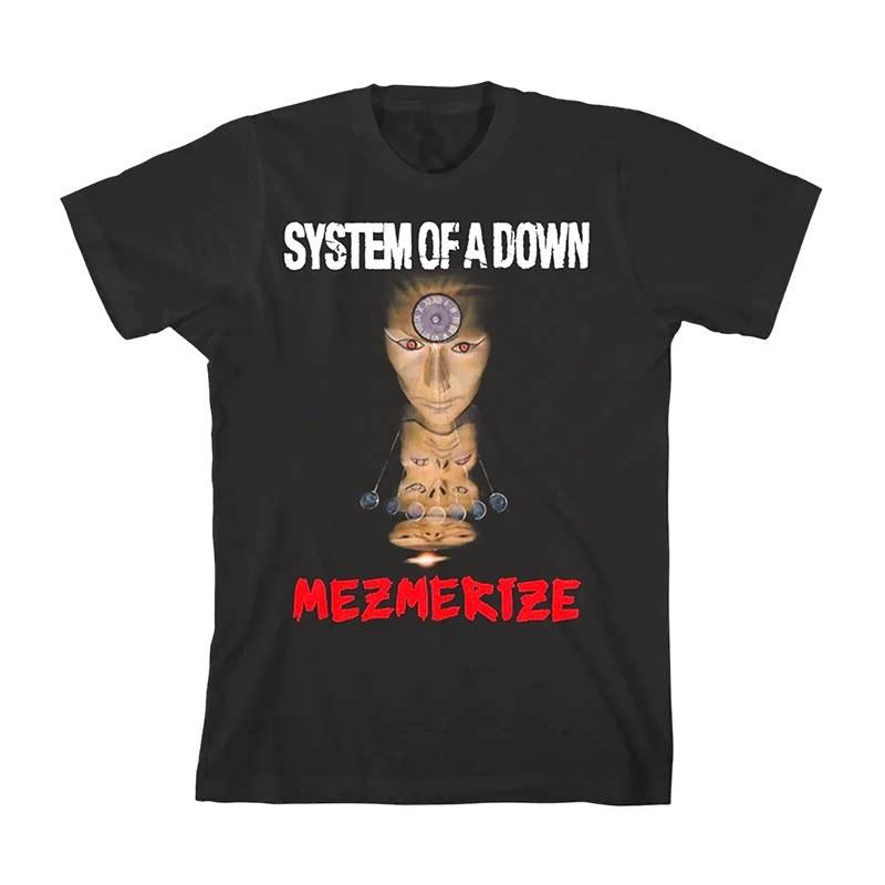 

System of A Down System Crashed Band Alternative Metal Dark Rock American ShortSleeved Womens TShirt 4XL