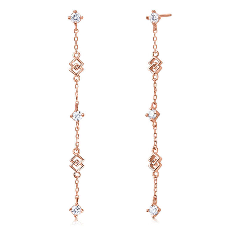 

925 Silver Briantemoire Drop Earrings Silver