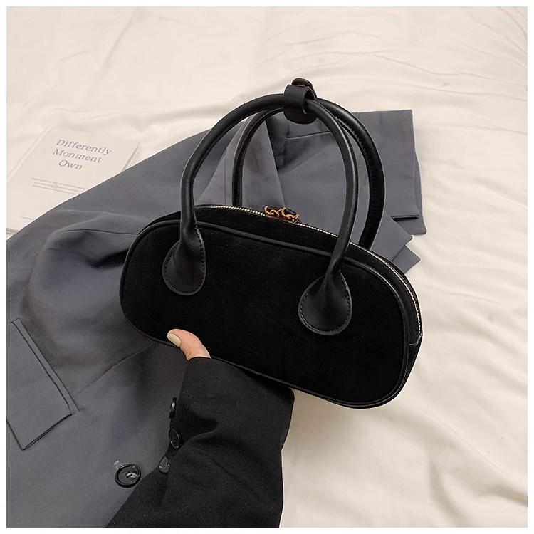 

Faux Suede Retro Shoulder Bag for Women 2025 Winter Trend New Y2K Handbags Females Travel Luxury Fashion Tote Bags