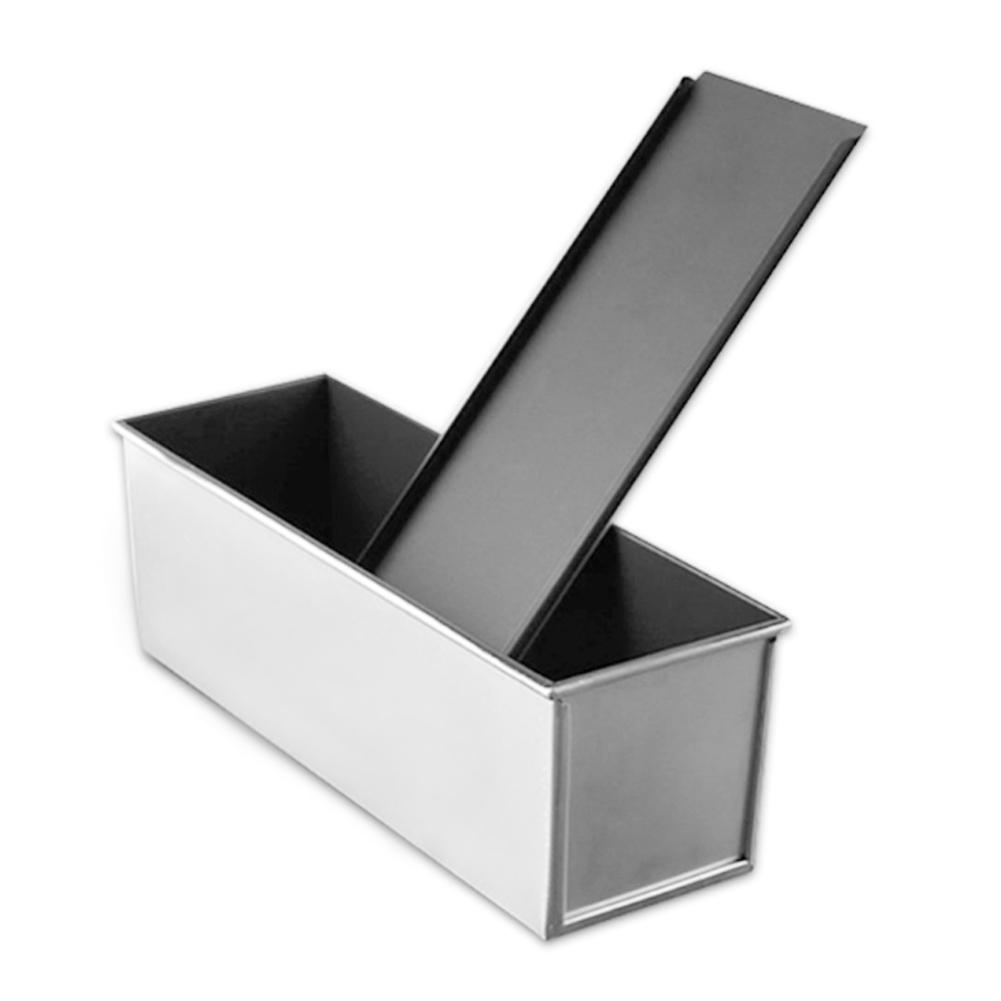 Metal Bread Toast Mold with Cover Black 750g Blesiya Nonstick Loaf Pan