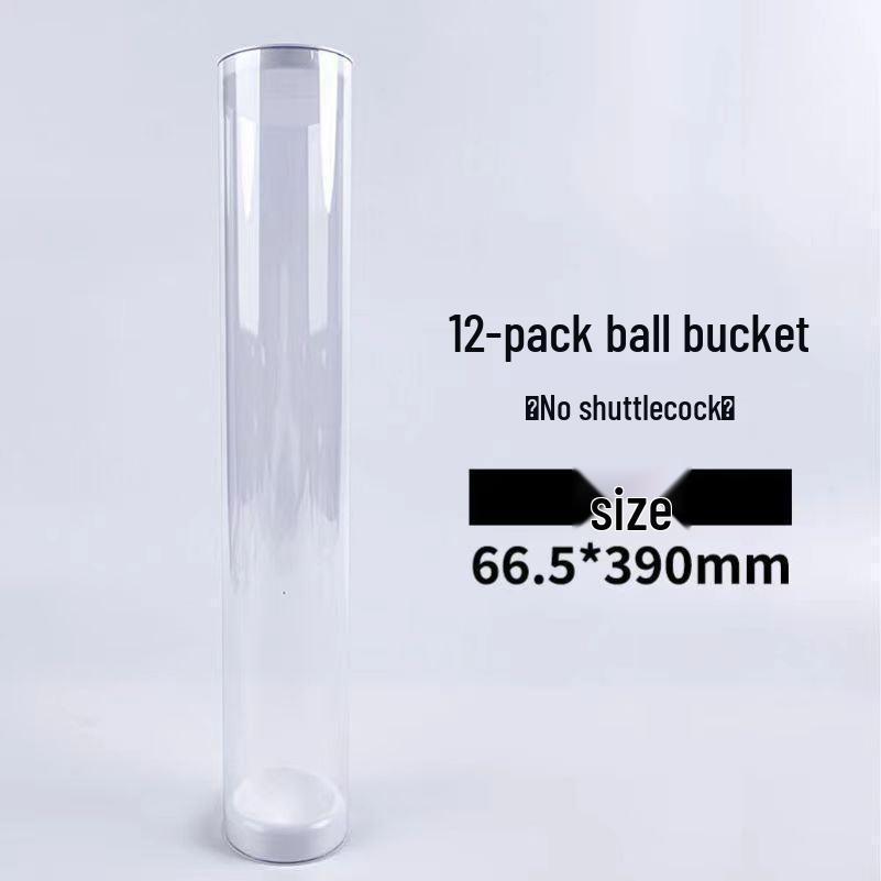 Portable Transparent Badminton Tube with Moisturizing Lid - Handmade Storage for Shuttlecocks