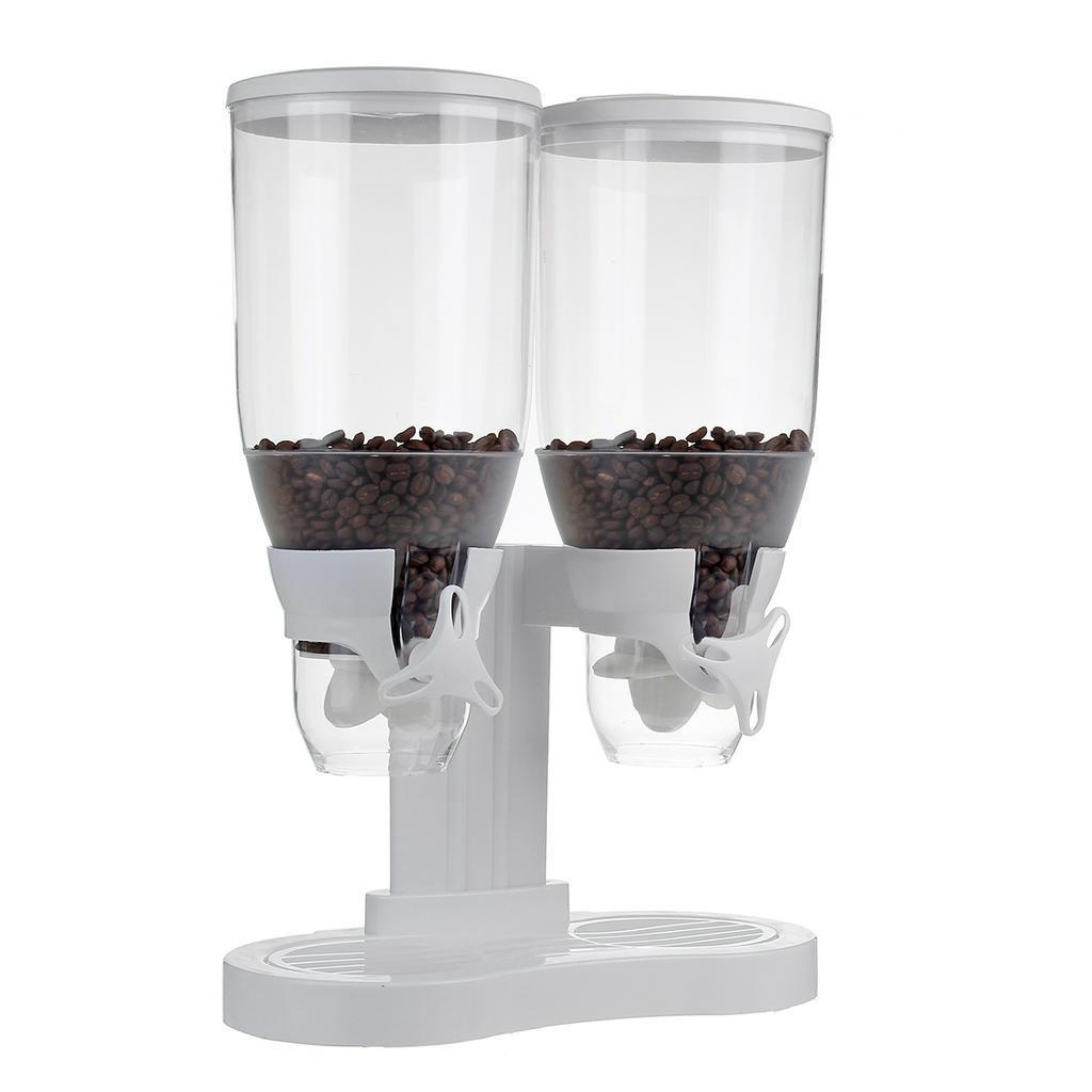 3L PP Cereal Dry Food Sealed Can Grain Storage Tank for Oats Nuts Storage Kitchen Double Control Food Storage Airtight Containers