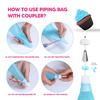 Stainless Steel Piping Tips Set with Bags Cake Decorating Kit for Buttercream Flowers Professional Baking Tools