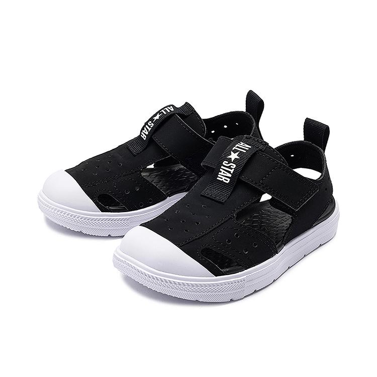 Converse Chuck Taylor Utility Sandal EasyOn PS Black White Kids Sneakers A12153C