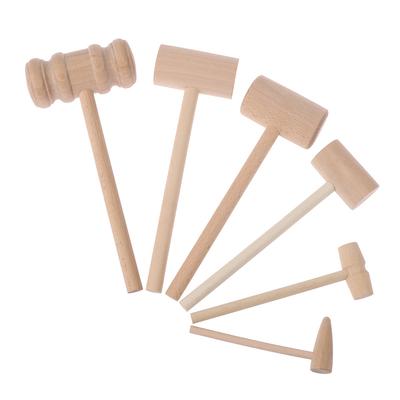 Creative Mini Solid Wood Hammer Children'S Toys