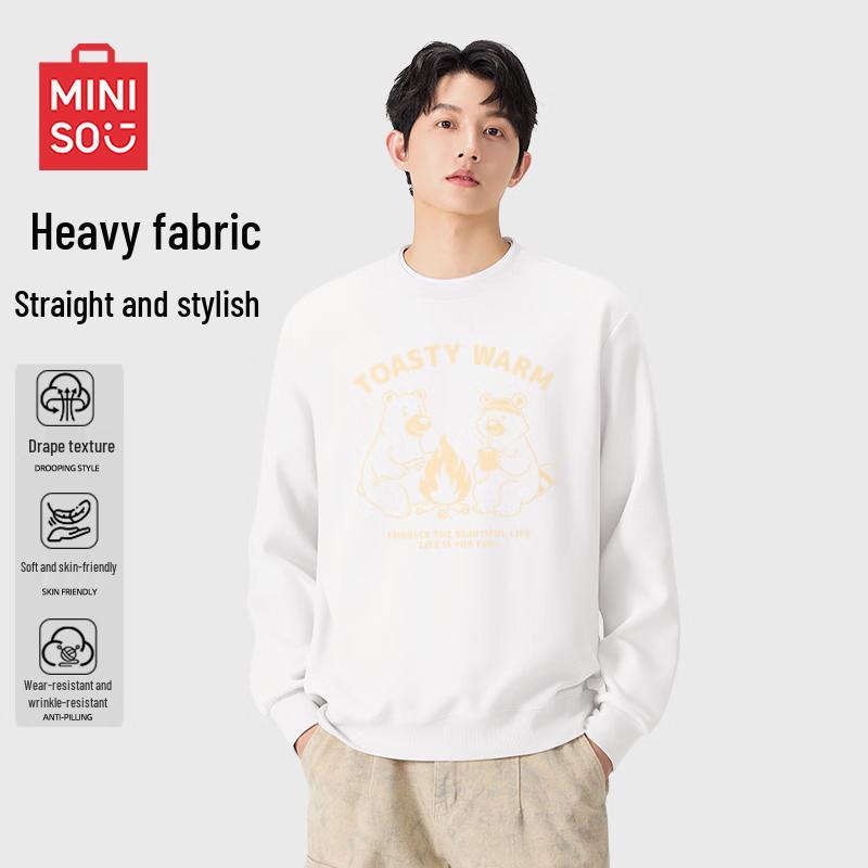 MINISO Unisex Casual Round Neck Sweatshirt