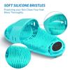 Silicone Shower Foot Scrubber Personal Foot Massage and Cleaning, Non-Slip Foot Scrubber for Men and Women (1PCS Green)