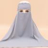 Tie Back Nida Head Wrap Cap Stretchable Islamic Headscarf Modest Muslim Women's Scarves  Daily Wear
