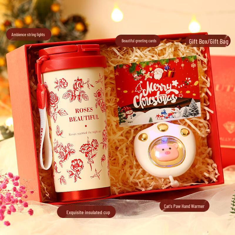 Christmas Gift Set with Thermos and Hand Warmer Set - 25