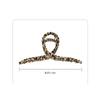 JMXD - Metal Leopard Print Large Grab Clip Back Head Elegant Temperament Hairpin Women's Hair Grab Shark Hair Chuck Hairpin