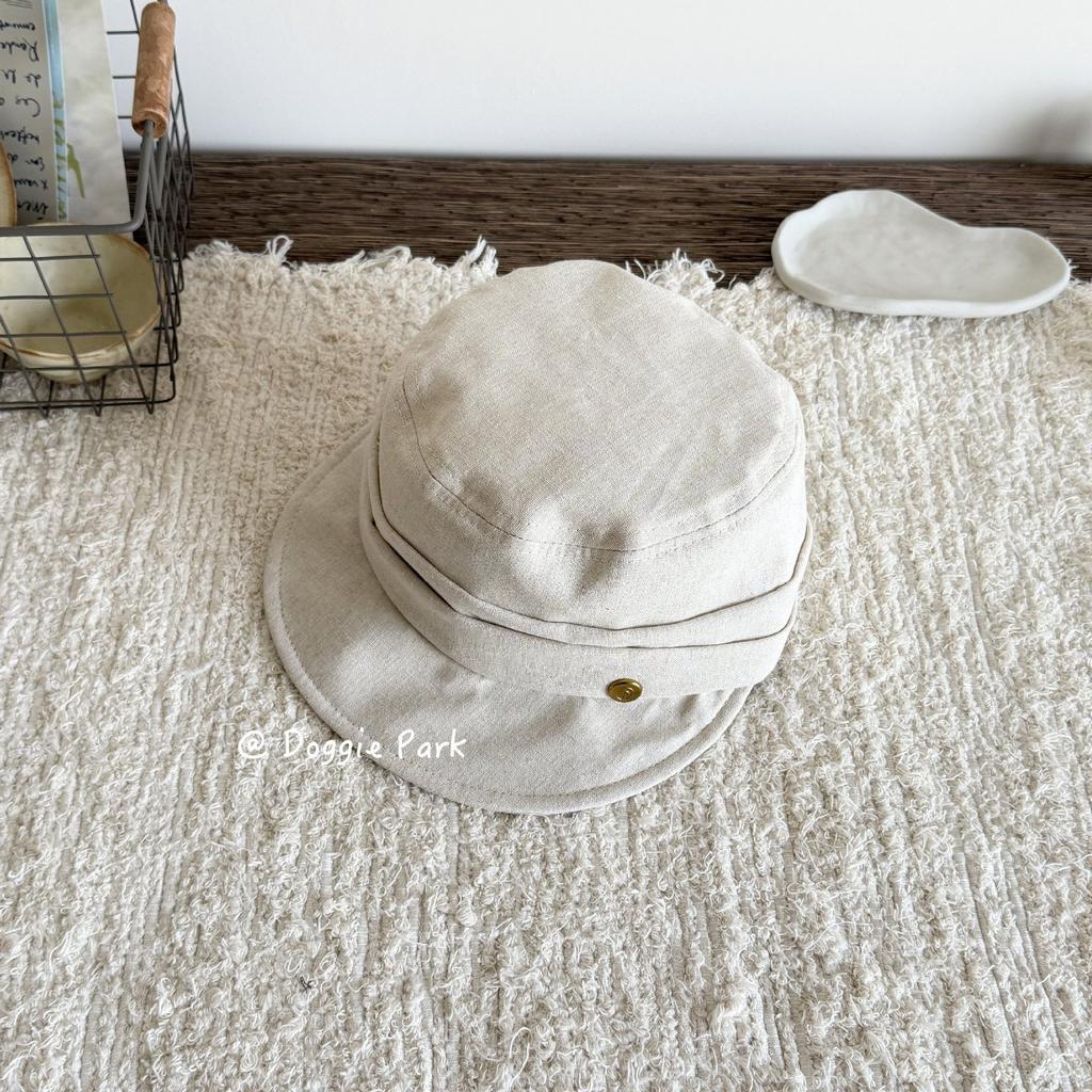 Gold Standard Soft-Brimmed Equestrian Hat Spring And Summer Breathable Linen Light And Thin Cap High Quality Temperament Wind Flat Top Military Hat