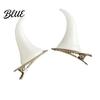 Fashionable Dark Style Hairpins 2Pcs Halloween Evil Horn Hair Clips Small Horror Demon Goth Ear Lolita Fashion Accessories Hairpins Barrettes