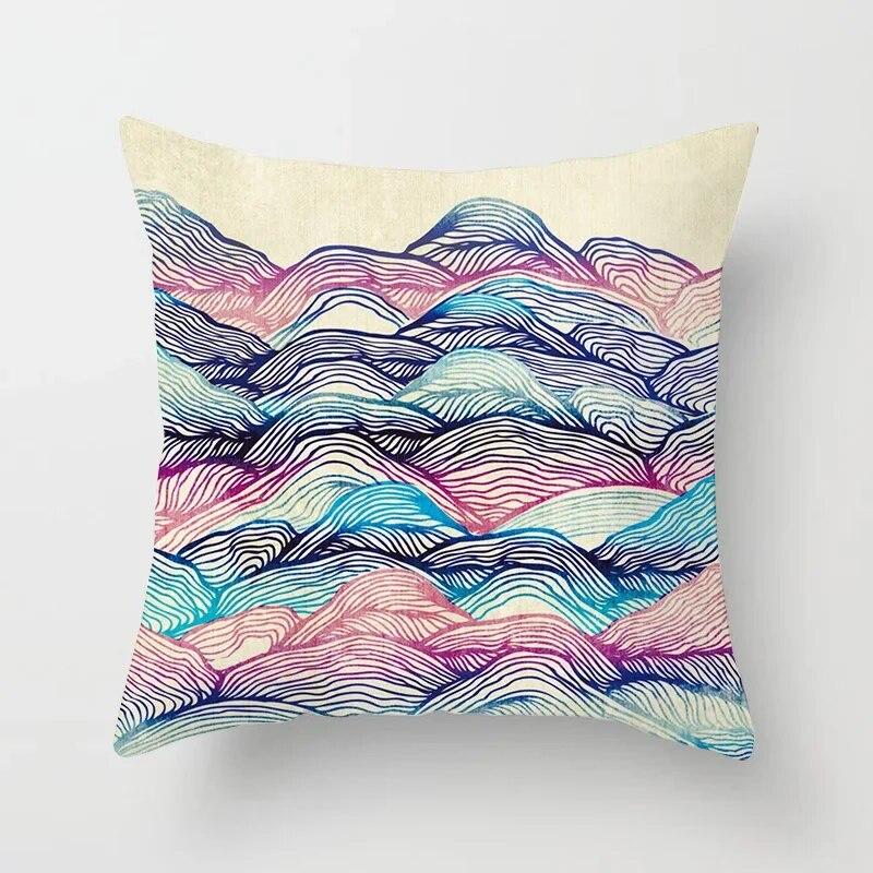 

45x45 см красочная абстрактная наволочка с принтом мандалы удобный диван автокресло поясная подушка современный домашний декор 40x40cm