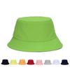 Men Women Bucket Hats Girl Summer Sunscreen Panama Hat Cotton Solid Color Sunbonnet Fedoras Outdoor Fisherman Hat Beach Cap