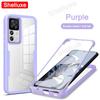 Mi12T 360 Full Body Front+Back Clear Case Shelluxe For Xiaomi Mi 12 12X 12T Pro For Xiomi Mi12 Lite Silicone Double Sided Cover