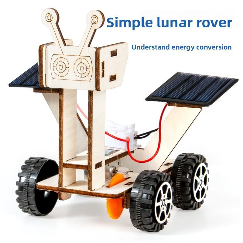 Simulated Wooden Lunar Rover Assembly Model Material Set Children Puzzle Toys For Kids And Teens