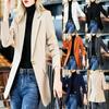 Women's Blazer, Casual Slim Fitted Suit Jacket, High-end Short Blazer for Petite Women, Spring Autumn Outerwear