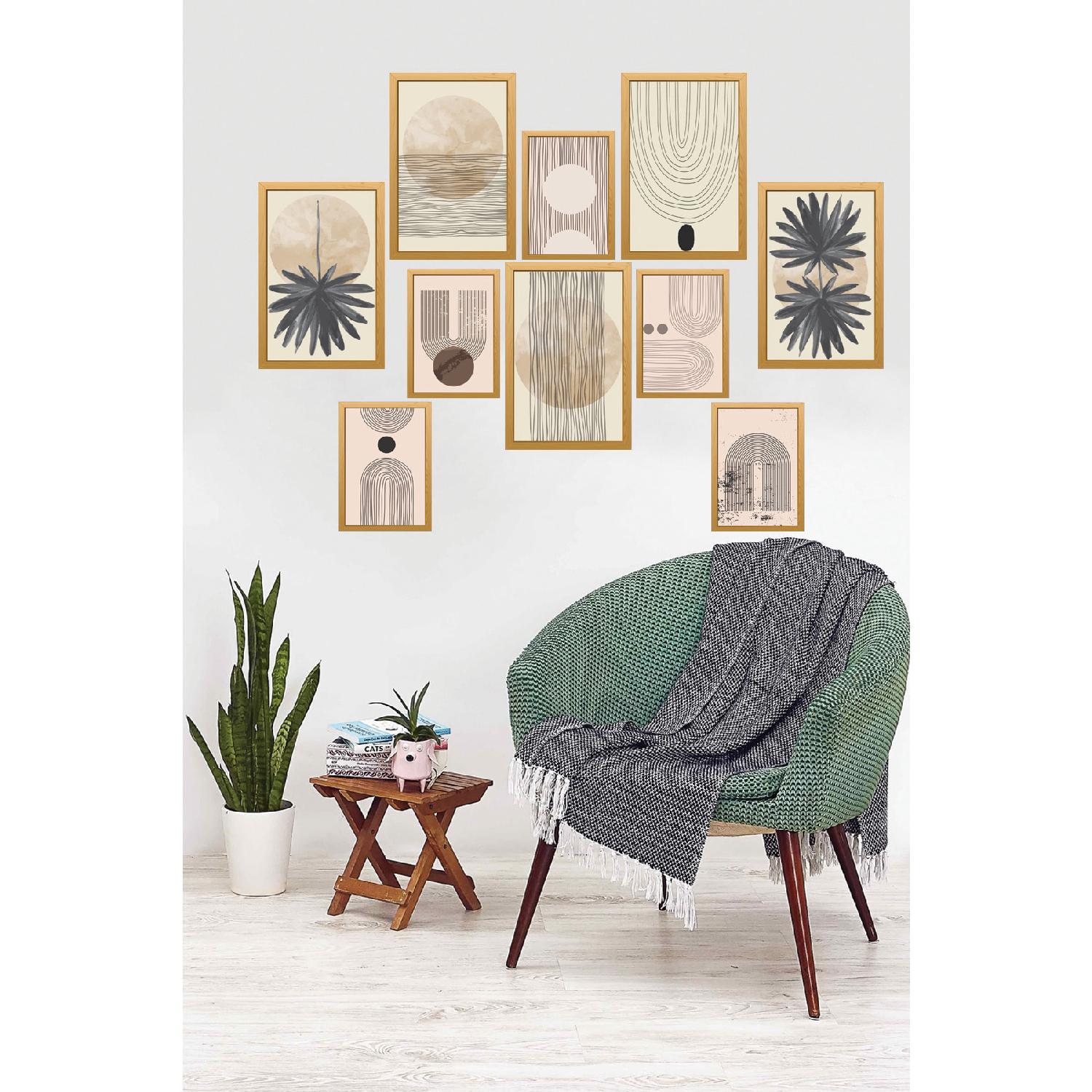 

10 шт. деревянная рамка выглядит декоративный подарок современный бохо настенный художественный набор из МДФ