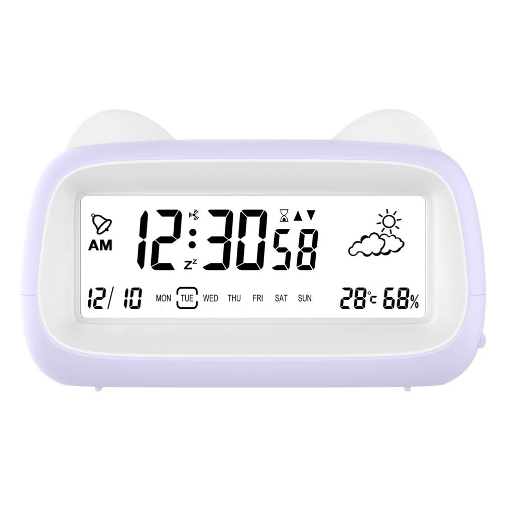 Desk Decorations Table Clock Bedroom Decoration Led Digital Alarm Clock Data Times Calendar Electronic Multi-function Desktop