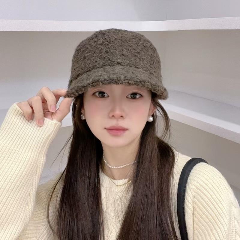 Streetwear Flat Top Wool Newsboy Hat For Fall And Winter Fashion Men Women