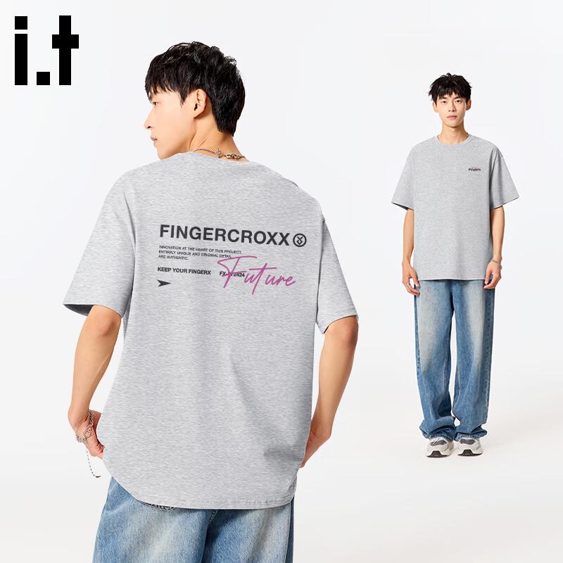 Fingercroxx IT Men's Loose Fit Cotton Short Sleeve T-Shirt