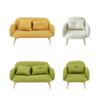 Miniature Wooden Sofa BJD Dollhouse 1/12 1/8 Scale Double Seater Furniture Decor Toy Collectors