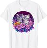 Adorable Kittens In Vibrant Floral Setting Kids Adults T-Shirt