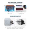 aoron Round Metal Frame Photochromic Polarized Sunglasses for Men Women Sports Fishing Anti Glare UV400 Glasses